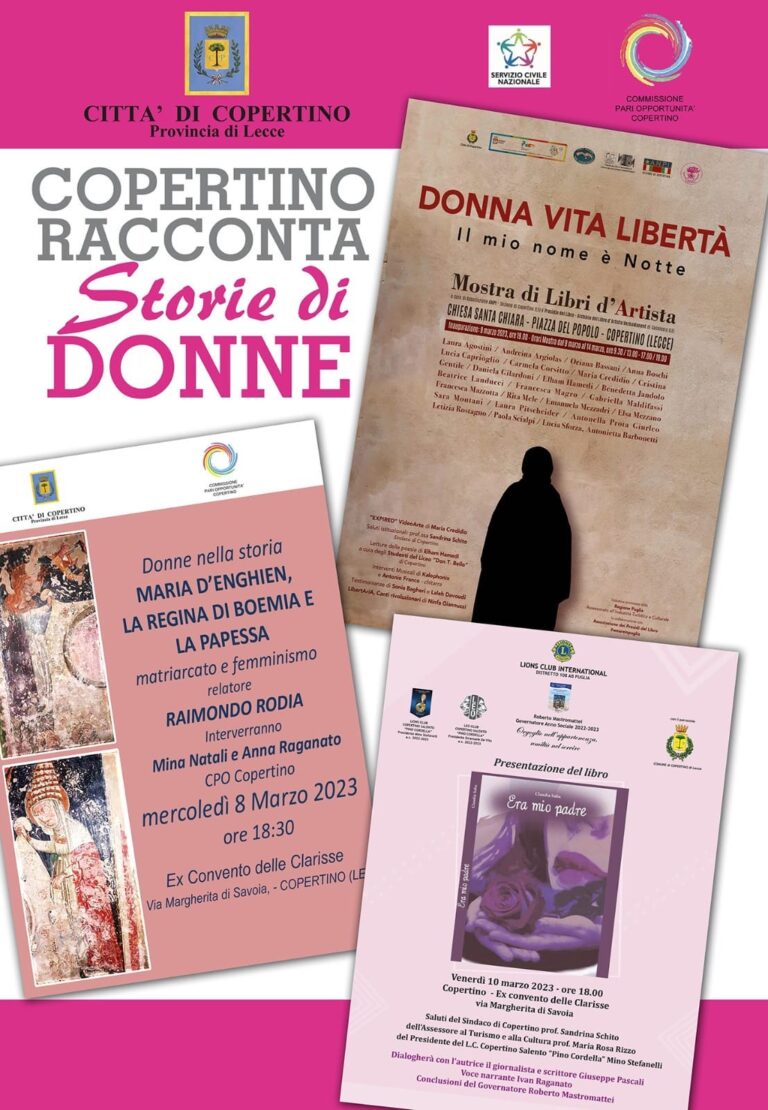 “Copertino racconta – Storie di donne”: ultimo appuntamento