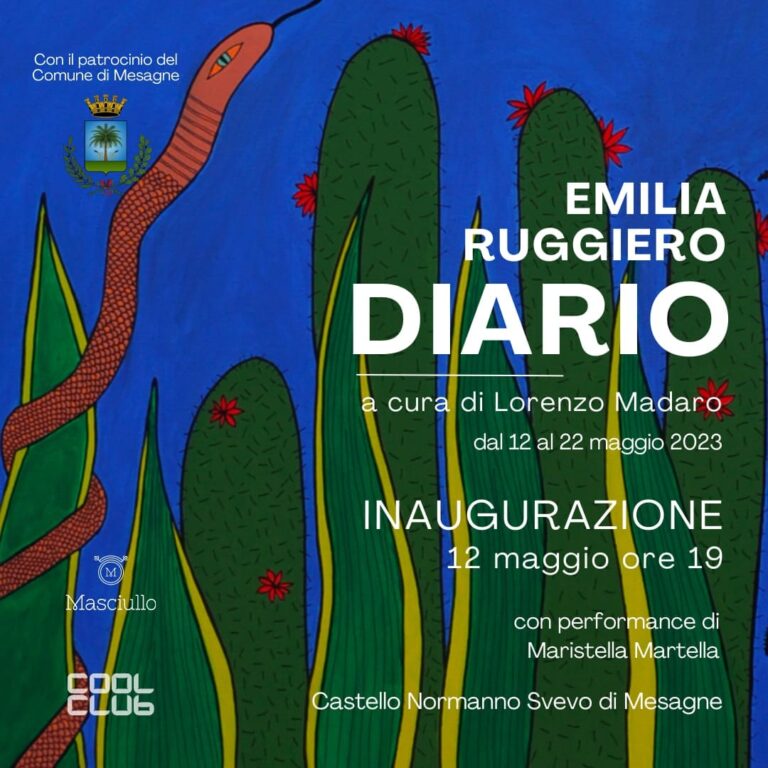 La mostra Diario di Emilia Ruggiero al Castello Normanno Svevo di Mesagne