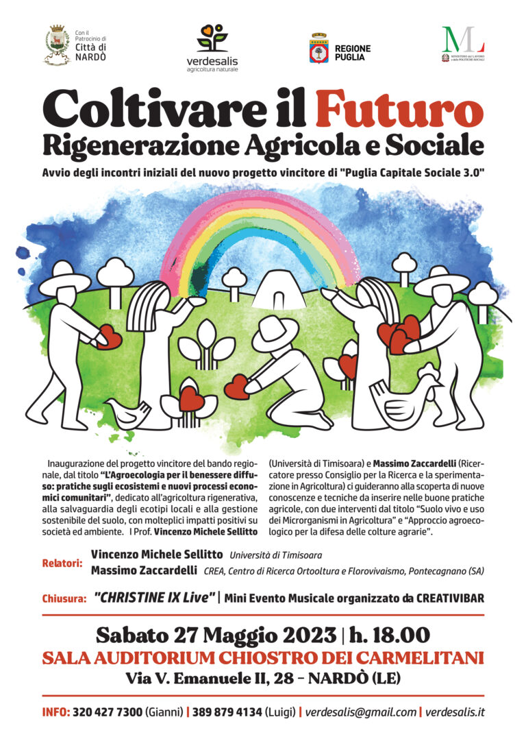 Incontro “Coltivare il Futuro: Rigenerazione Agricola e Sociale” a Nardò