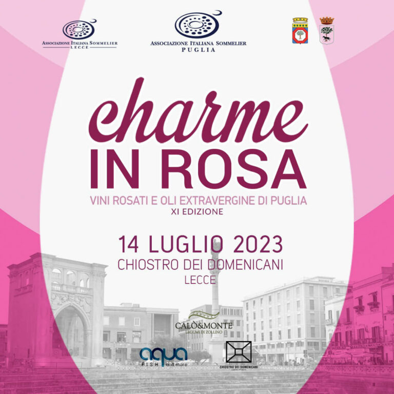 A Lecce torna “CHARME IN ROSA”: vino, olio e le delizie di Puglia