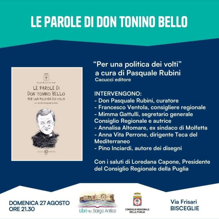 A Bisceglie il Festival Letterario “Libri nel Borgo Antico”