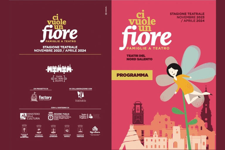 Al Teatro Comunale di Novoli, la rassegna teatrale “Ci vuole un fiore”