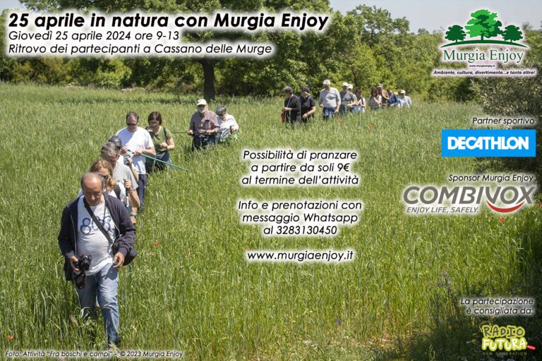 25 aprile in natura con Murgia Enjoy